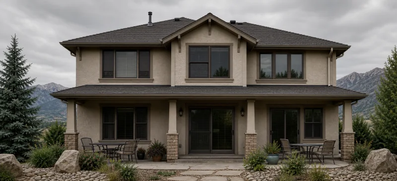 Colorado home before window replacement